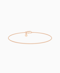 Cable Chain Bracelet - 9K Rose Gold