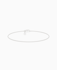 Cable Chain Bracelet - 14K White Gold