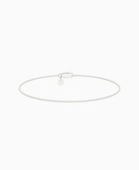 Cable Chain Bracelet - 18K White Gold