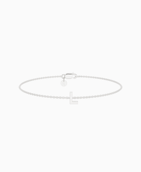 Letter Bracelet - 14K White Gold