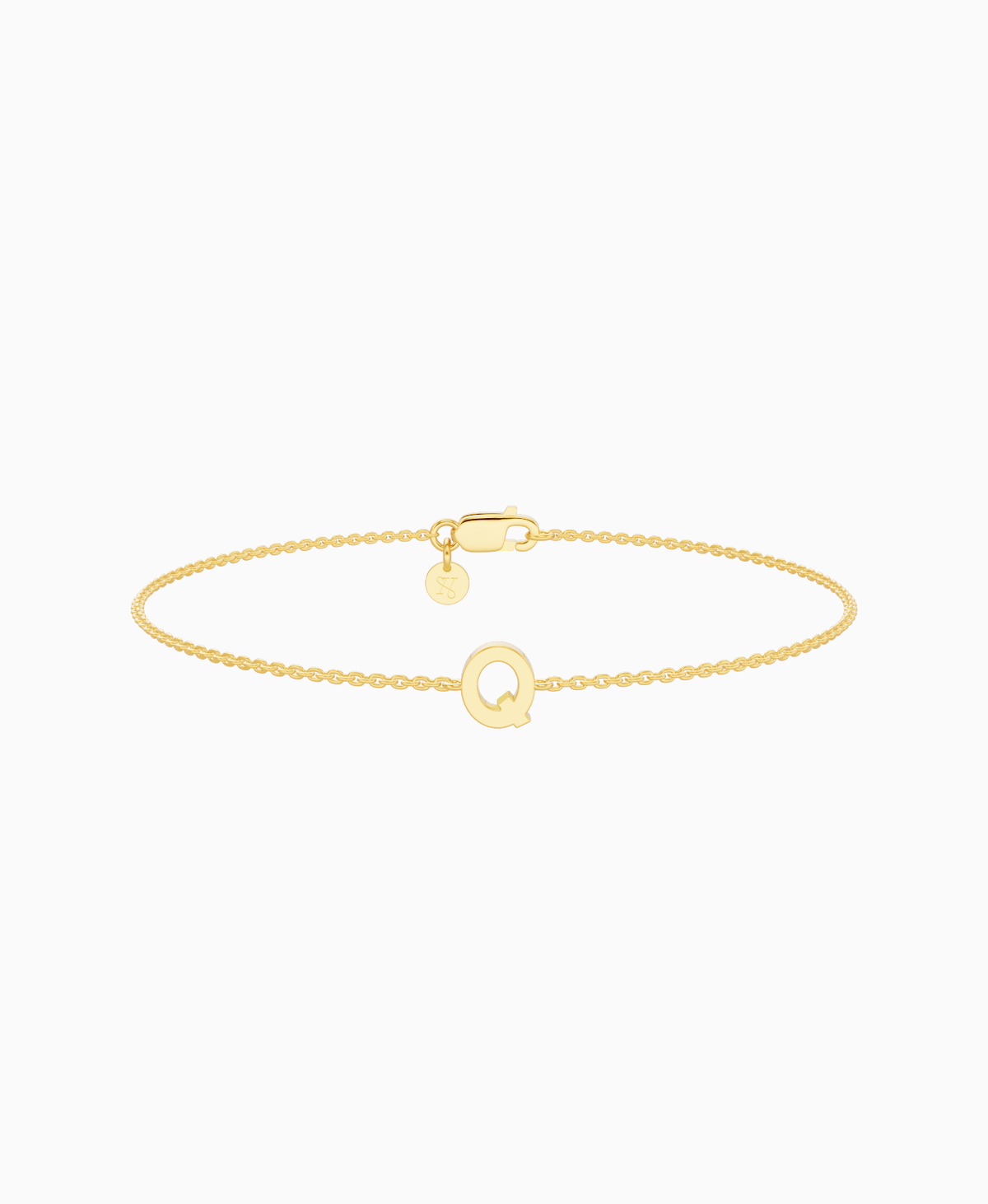 Letter Bracelet - 14K Yellow Gold