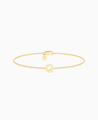 Letter Bracelet - 14K Yellow Gold