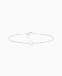 Letter Bracelet - 18K White Gold