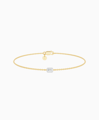 White Lab Diamond / Emerald (EW) / 0.15ct / 16.5cm