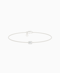 White Lab Diamond / Emerald (EW) / 0.15ct / 16.5cm