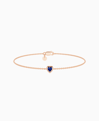 Royal Blue Lab Sapphire / Heart (NS) / 0.15ct / 16.5cm