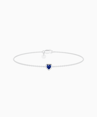 Royal Blue Lab Sapphire / Heart (NS) / 0.15ct / 16.5cm