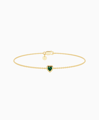 Zambian Lab Emerald / Heart (NS) / 0.15ct / 16.5cm