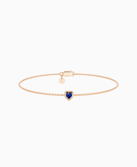 Royal Blue Lab Sapphire / Heart (NS) / 0.15ct / 16.5cm