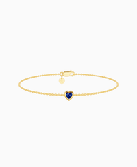 Royal Blue Lab Sapphire / Heart (NS) / 0.15ct / 16.5cm