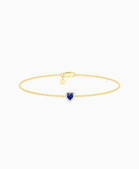 Royal Blue Lab Sapphire / Heart (NS) / 0.15ct / 16.5cm