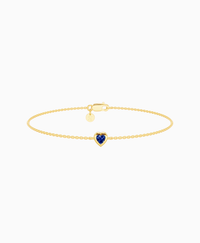 Royal Blue Lab Sapphire / Heart (NS) / 0.15ct / 16.5cm