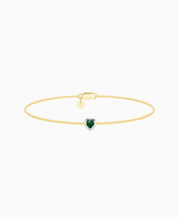 Zambian Lab Emerald / Heart (NS) / 0.15ct / 16.5cm