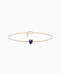 Royal Blue Lab Sapphire / Heart (NS) / 0.3ct / 16.5cm
