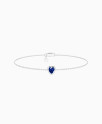 Royal Blue Lab Sapphire / Heart (NS) / 0.3ct / 16.5cm
