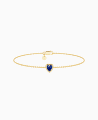 Royal Blue Lab Sapphire / Heart (NS) / 0.3ct / 16.5cm