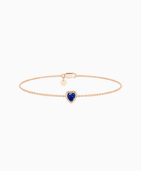 Royal Blue Lab Sapphire / Heart (NS) / 0.3ct / 16.5cm