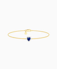 Royal Blue Lab Sapphire / Heart (NS) / 0.3ct / 16.5cm