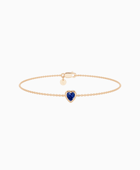 Royal Blue Lab Sapphire / Heart (NS) / 0.3ct / 16.5cm