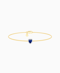 Royal Blue Lab Sapphire / Heart (NS) / 0.3ct / 16.5cm