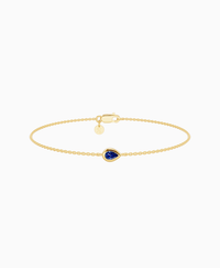 Royal Blue Lab Sapphire / Pear (EW) / 0.15ct / 16.5cm