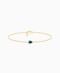 Zambian Lab Emerald / Pear (EW) / 0.15ct / 16.5cm