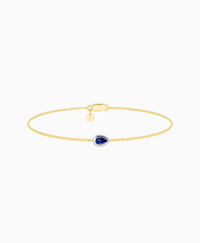 Royal Blue Lab Sapphire / Pear (EW) / 0.15ct / 16.5cm