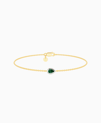 Zambian Lab Emerald / Pear (EW) / 0.15ct / 16.5cm