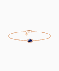 Bezel Solitaire Bracelet - 9K Rose Gold