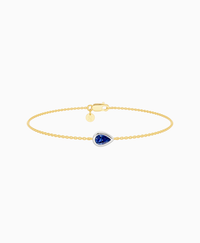 Royal Blue Lab Sapphire / Pear (EW) / 0.3ct / 16.5cm