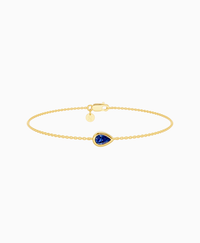 Bezel Solitaire Bracelet - 14K Yellow Gold