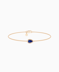 Royal Blue Lab Sapphire / Pear (EW) / 0.3ct / 16.5cm