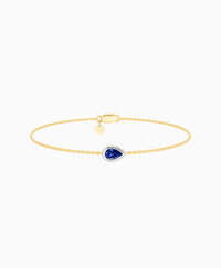 Royal Blue Lab Sapphire / Pear (EW) / 0.3ct / 16.5cm
