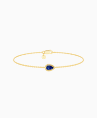 Royal Blue Lab Sapphire / Pear (EW) / 0.3ct / 16.5cm