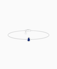 Royal Blue Lab Sapphire / Pear (NS) / 0.15ct / 16.5cm