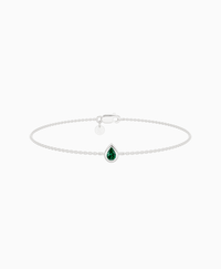 Zambian Lab Emerald / Pear (NS) / 0.15ct / 16.5cm
