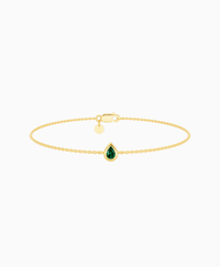 Zambian Lab Emerald / Pear (NS) / 0.15ct / 16.5cm