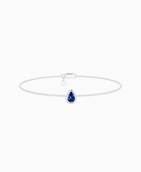 Royal Blue Lab Sapphire / Pear (NS) / 0.3ct / 16.5cm