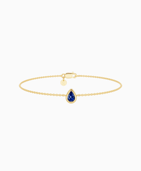 Royal Blue Lab Sapphire / Pear (NS) / 0.3ct / 16.5cm