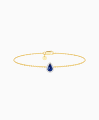 Royal Blue Lab Sapphire / Pear (NS) / 0.3ct / 16.5cm