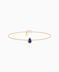 Royal Blue Lab Sapphire / Pear (NS) / 0.3ct / 16.5cm