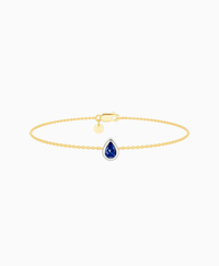 Royal Blue Lab Sapphire / Pear (NS) / 0.3ct / 16.5cm