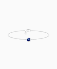 Georgian Solitaire Bracelet - 9K White Gold
