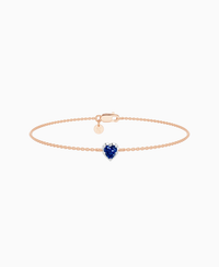 Royal Blue Lab Sapphire / Heart (NS) / 0.3ct / 16.5cm