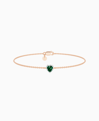 Zambian Lab Emerald / Heart (NS) / 0.3ct / 16.5cm