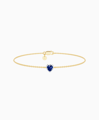 Royal Blue Lab Sapphire / Heart (NS) / 0.3ct / 16.5cm