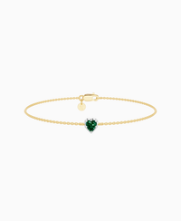Zambian Lab Emerald / Heart (NS) / 0.3ct / 16.5cm