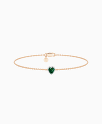 Zambian Lab Emerald / Heart (NS) / 0.3ct / 16.5cm