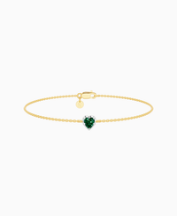 Zambian Lab Emerald / Heart (NS) / 0.3ct / 16.5cm