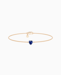 Royal Blue Lab Sapphire / Heart (NS) / 0.3ct / 16.5cm